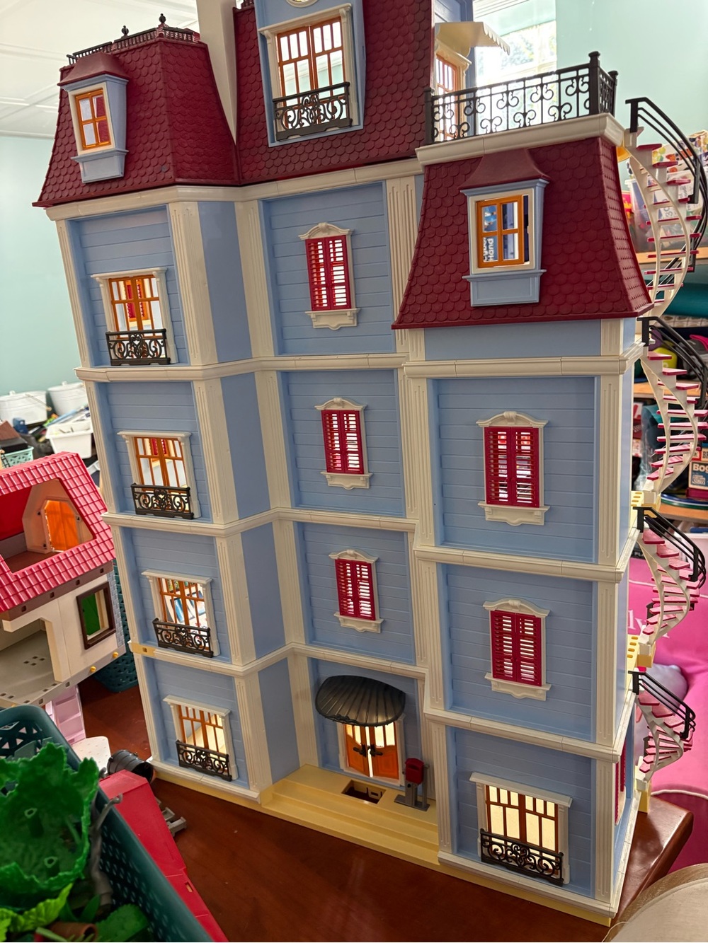 Playmobil 70205 9849 large dollhouse with two extra levels!